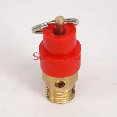 

1/4" BSP male Thread 215 PSI Brass Air Compressor Safety Relief valve Pressure switch Pop-off valve Release Valves