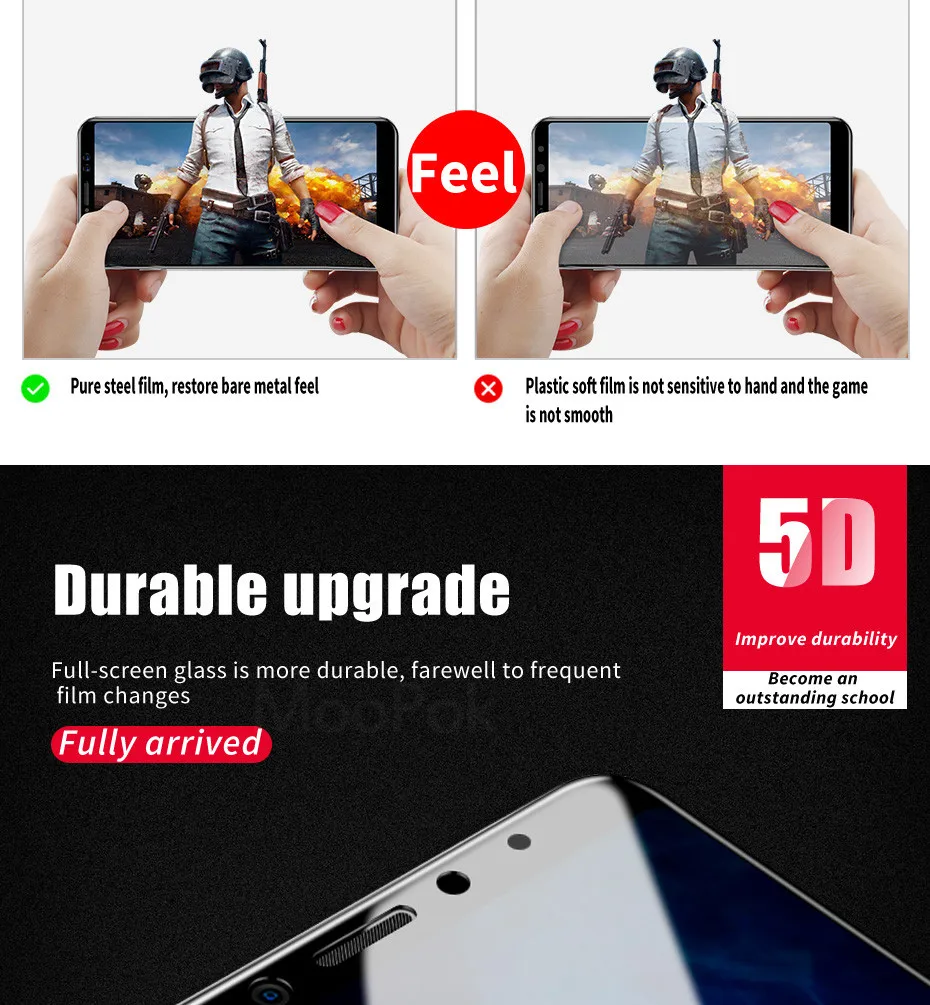 5D полное защитное закаленное стекло для Xiaomi Redmi Note 5 5A Redmi 5 Plus Защитная пленка для экрана для Redmi 6 Pro 6A S2 4X стеклянная пленка