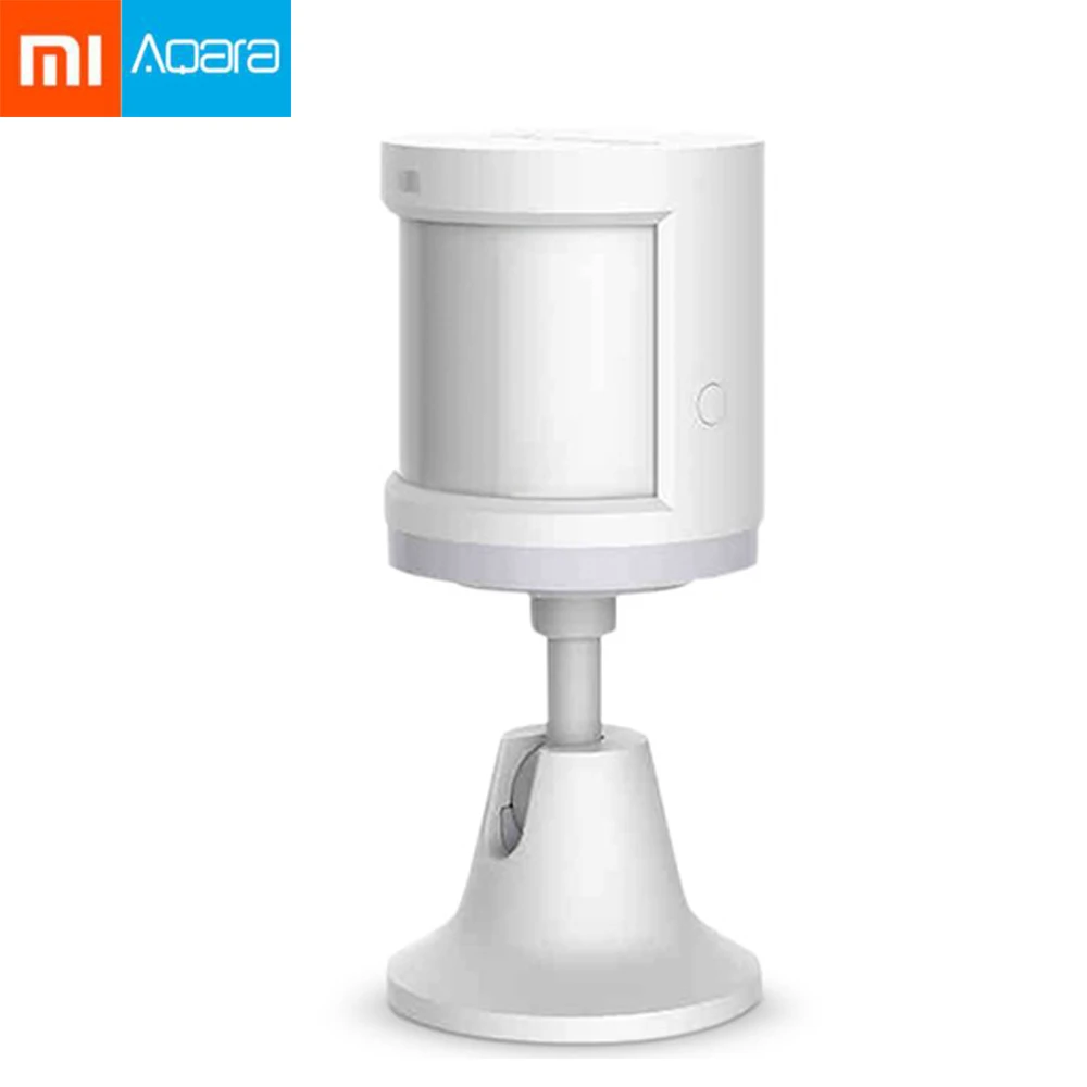 

Original Xiaomi Aqara Smart Home Human Body Sensor Security Device with Holder Stand Movement Sense Light intensity detection