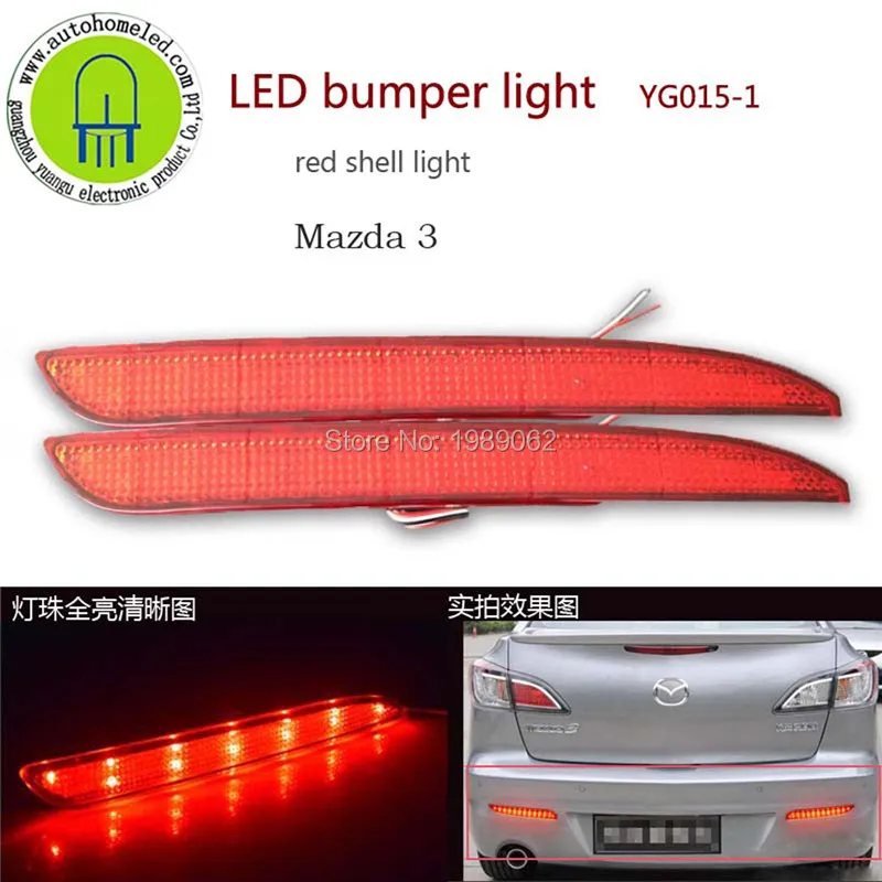 

2PC X LED Bumper Light for  Mazda 3 DRL Brake Light with Red ,white beam model YG015