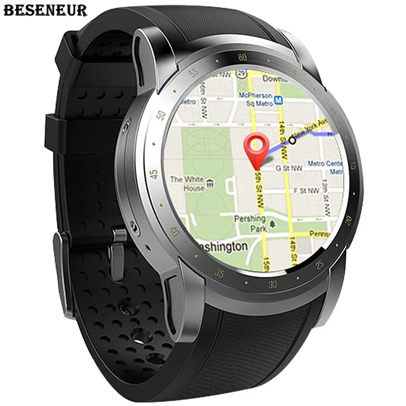 Beseneur gps Смарт часы для мужчин с Wi Fi пульсометром шагомер Sim карта Bluetooth Smartwatch IOS Android