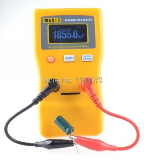 Comprar Medidor de capacitancia electrónico de rango automático probador profesional de condensador 0.01pF a 470mF hasta 1% M6013 V2 envío gratuito