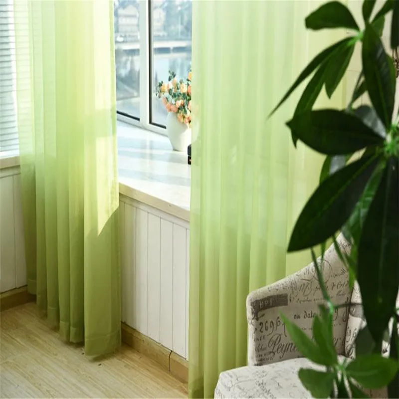 Valances Tulle Voile Door Window Curtain Drape Panel Sheer Scarf Divider Deco3