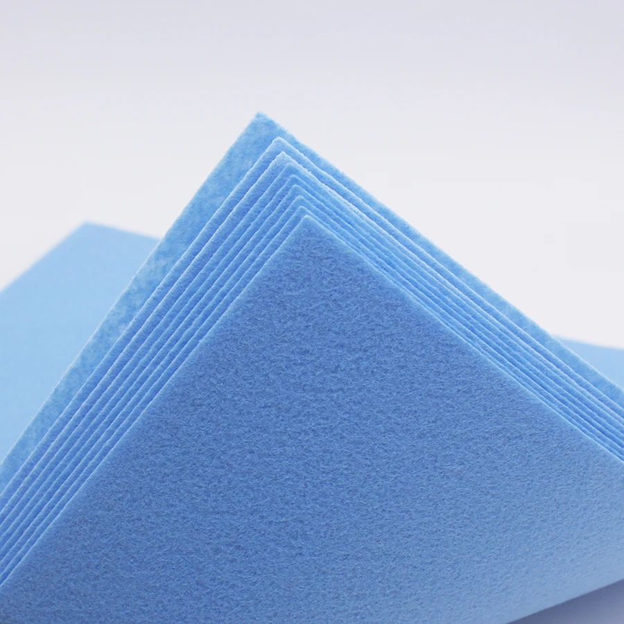 

Blue Polyester Felt Fabric For Scrapbooking Cloth Felt Craft 1MM Thickness Felts Sheet Tissu Tessuto Feutrine Fieltro 30cm*30cm