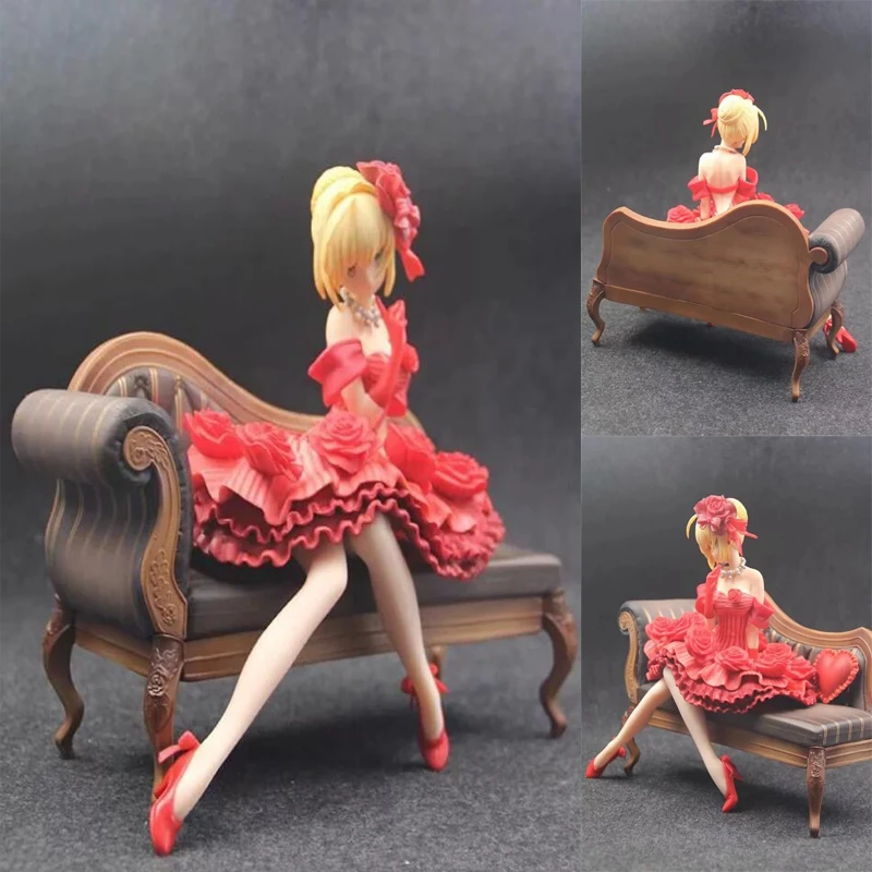 

Fate/EXTELLA anime Figures saber sofa Ver. Nero Claudius Action toys figures collectible painted gift RA368
