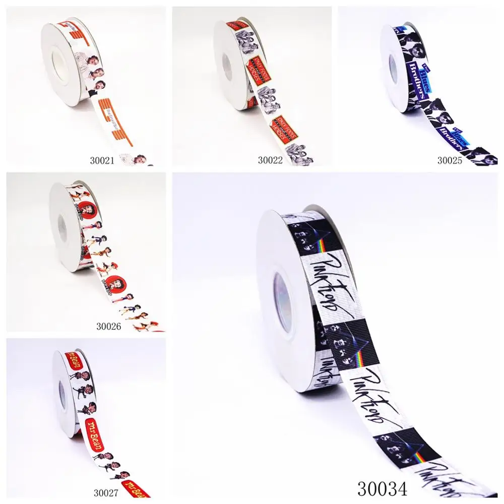 

Free shipping 50 yard flower printed grosgrain ribbon 30034