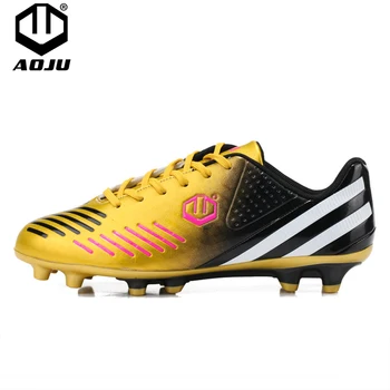

AOJU Professional Football Shoes AG Sole Outdoor Cleats Football Boots TF Turf Soccer Shoes Chuteira Futebol Sneakers EU 33-45