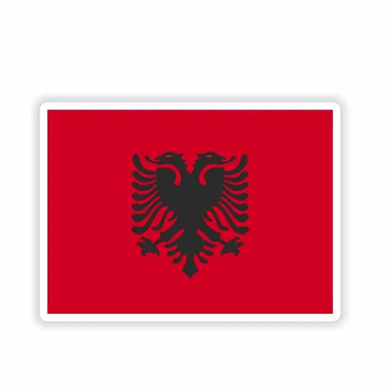 

12CM*8.5CM Funny Styling Albania Flag Decal Reflective Car Sticker 6-1739