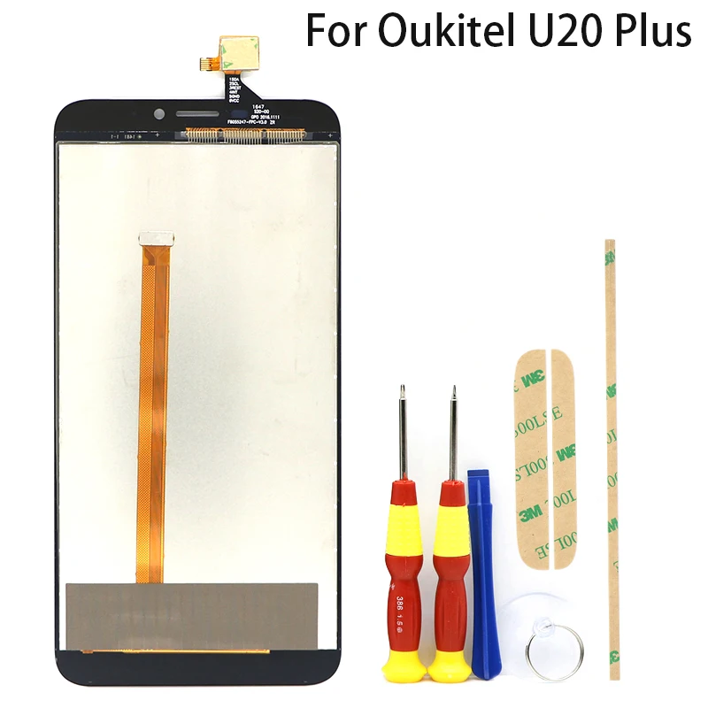 Для Oukitel U20 Plus ЖК дисплей + кодирующий преобразователь сенсорного экрана в сборе