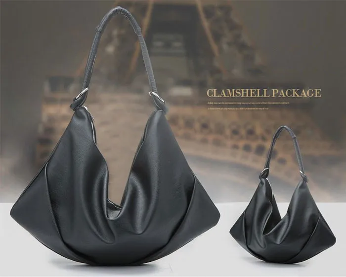 Большие повседневные сумки через плечо, женские модные мягкие черные сумки, фирменный дизайн, новые женские портативные вместительные сумки BS640