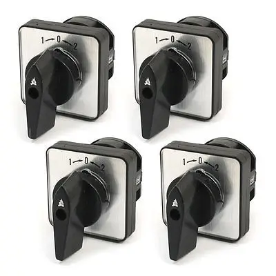

4pcs Panel Mount 3 Positions Combination Changeover Switch LW8-10B/1