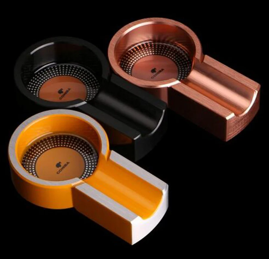 Ashtray Mini Smoking Ash Tray Small Titanium Alloy Metal Pocket Travel