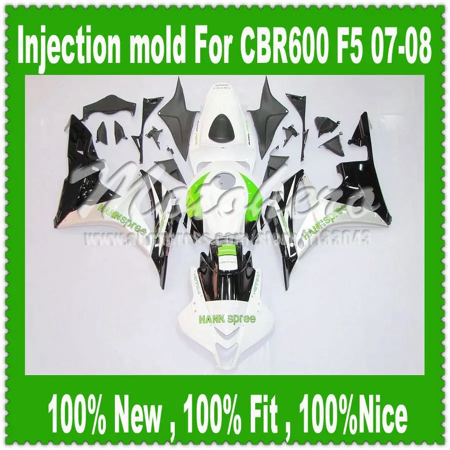For HONDA F5 CBR600RR 07 08 CBR 600 600RR Injection CBR600 RR CBR600F5 07 08 White
