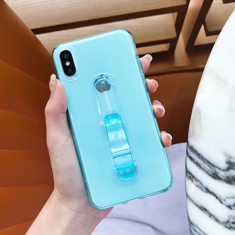 Мягкий прозрачный чехол из ТПУ для iphone X XS MAX XR 5 5S se 6 7 6s 8 Plus с держателем-кольцом