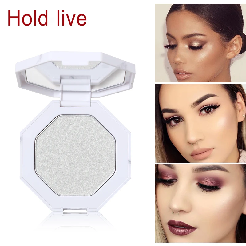 

Hold Live 3 Colors Face Highlight Powder Shimmer Shine Highlighting Concealer Whitening Makeup Palette 10g illuminateur de teint