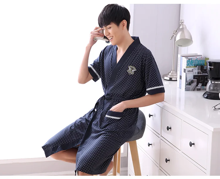 Men's Short Sleeve Robe