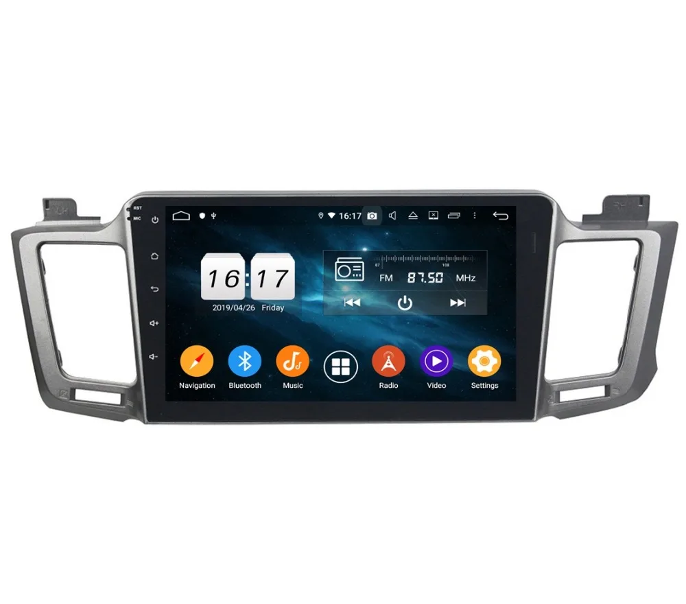 Discount DSP Android 9.0 Octa Core 10.1" Car DVD GPS for Toyota RAV4 2012 2013 2014 2015 4GB RAM Radio Bluetooth 4.2 WIFI USB 32GB ROM 3