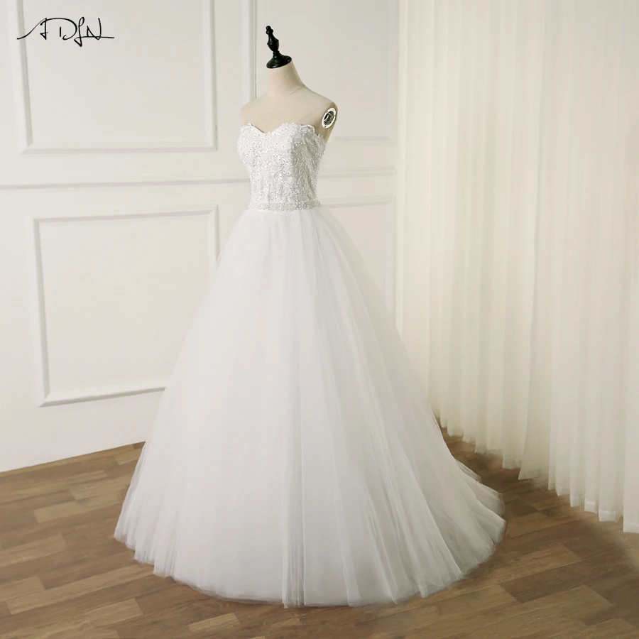 ADLN Принцесса Милая Свадебные платья с корсетом Vestidos de Novia белый/слоновая кость