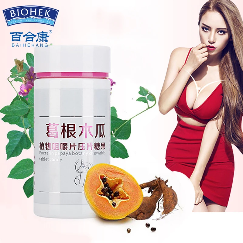 

Natural Pueraria Mirifica Papaya Extract Chewable Tablet Big Breast Enlargement Capsule Supplement Breast Enhancement