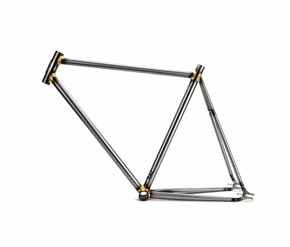 Discount fixed gear Bike frame  4130 Chrome molybdenum steel  Copper plated frame  DIY size 46cm 48cm 50 cm 52 cm 56cm 58cm 60cm 62cm 2