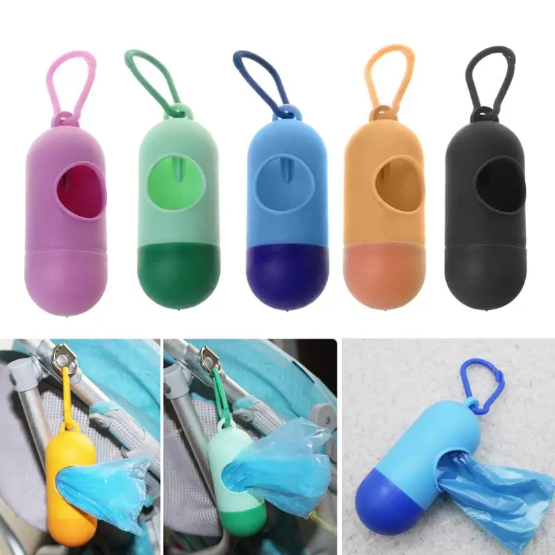 1/2/4pcs New Plastic Small Portable Baby Diapers Bags Rubbish Bags Garbage Bag Removable Box Nappy Bag 2