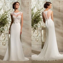 Robe De Mariage кружево аппликации пуговицы сзади abendkleider vestido de noiva свадебное платье Casamento мать невесты платья для женщин