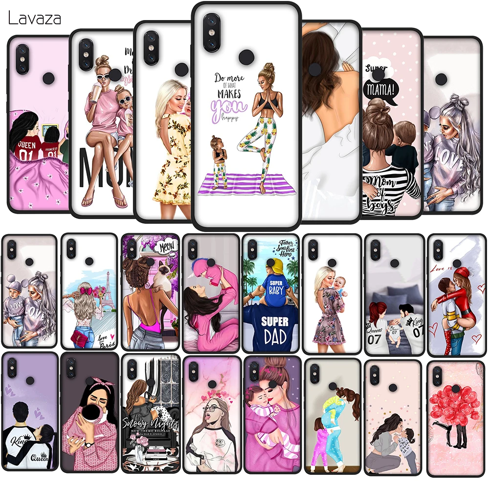 

Super mama girly Girl Queen TPU Phone Cover for Xiaomi Mi 9T A3 Pro for Redmi 7A K20 Note 8 Pro Soft Case
