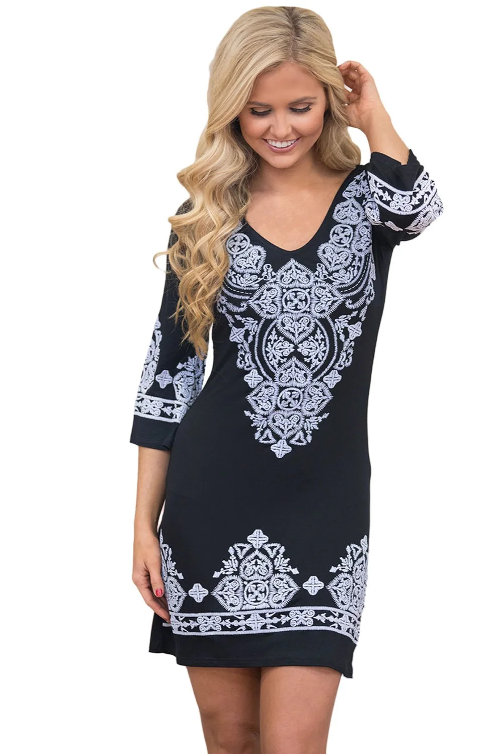 Купить Бело Синее Платье