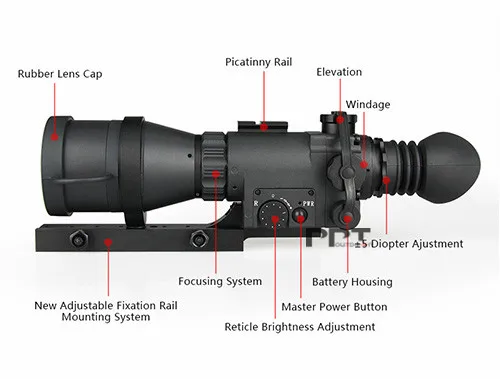 Eagleeye Тактический Aries MK 390 Paladin ночного видения прицел для наружного охоты стрельба PP27-0010