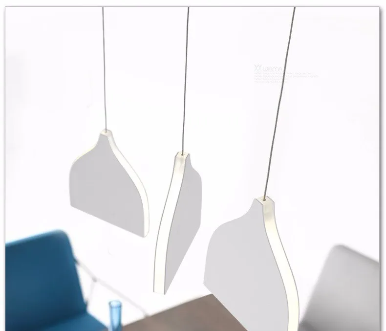 Дизайн, современный модный светодиодный светильник-Люстра для ресторана, лампа для еды, гостиной, минималистичный креативный светильник, подвеска в виде теней