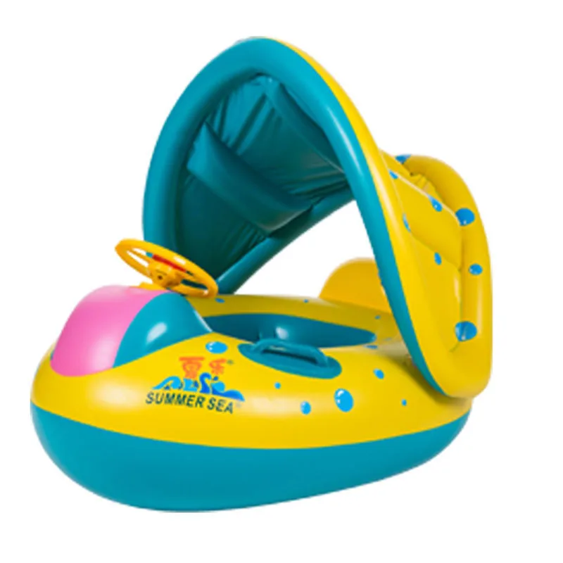 

Summer Baby Kids Safety Swimming Pool Floats PVC Inflatable Swimming Floating Boat Infant Water Swim Pool Ring Toys for Children