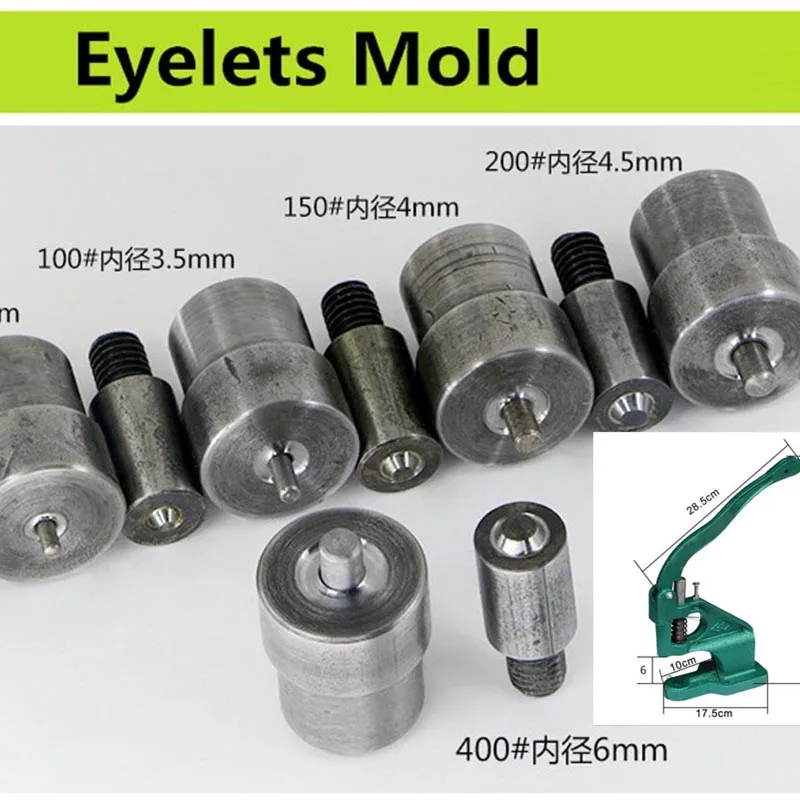 

Metal Grommet Eyelets Dies/Mold For Handmade Press Machines Manual Install Tools 4-40mm