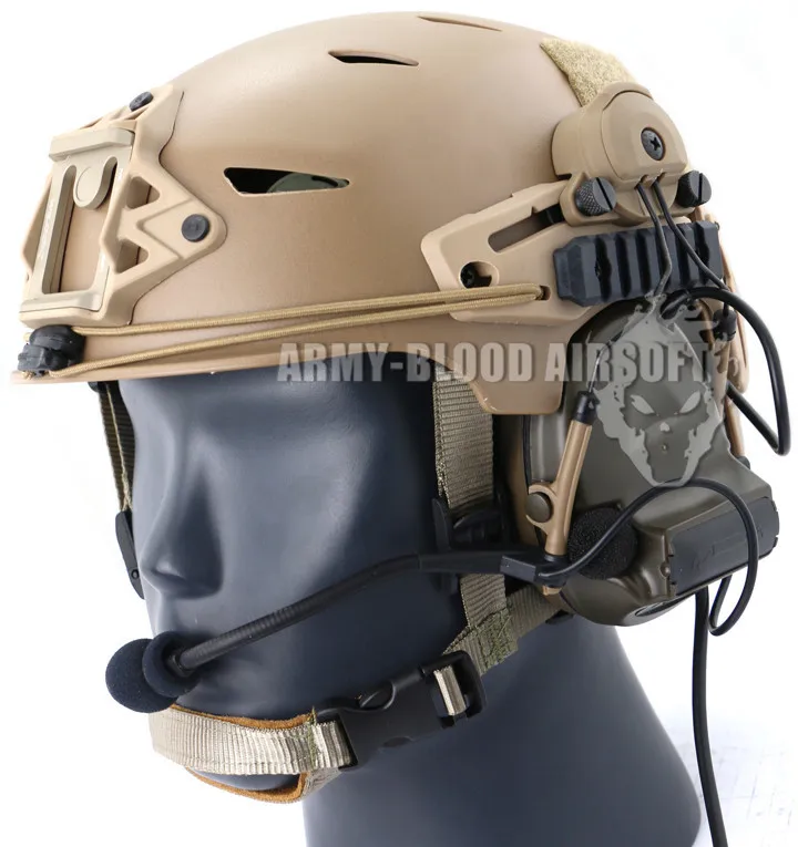 Peltor Comtacヘッドセットチームウェンディexfil戦術ヘルメットレールアダプタbk De Fg Adapter Phone Adapt Militaryhelmet Mask Aliexpress