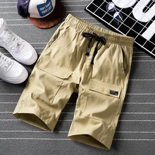Лидер продаж, высококачественные однотонные мужские шорты, брендовые Летние повседневные мужские уличные дышащие шорты в стиле хип-хоп, размер M-4XL; YA323