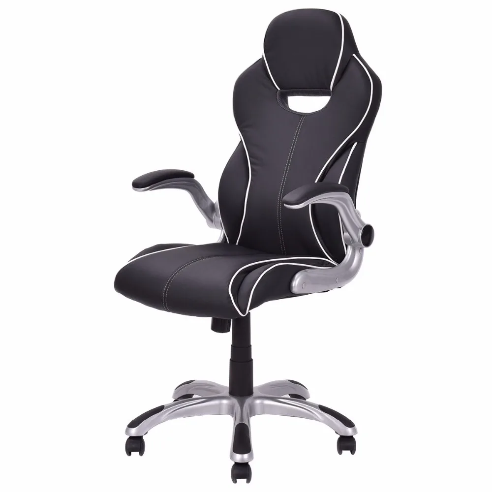 Goplus High Back Executive Racing Style Office Computer Chair Gaming Chair Adjustable Armrest Ergon