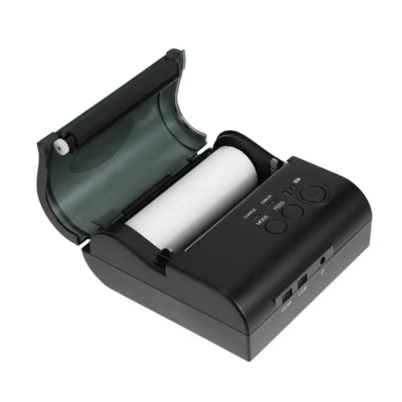 POS-8001 203 точек на дюйм Мини Портативный USB термальность чековый принтер беспроводной Bluetooth ручной принтеры для Supermak поддержка ESC/POS/STAR