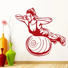 Gym Sticker Fitness Decal Body-building Posters Vinyl Wall Decals Pegatina Quadro Parede Decor Mural Gym Sticker