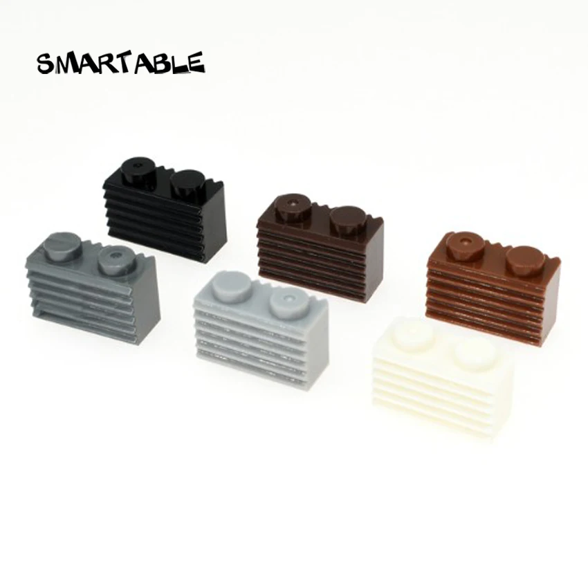 Специальный конструктор Smartable 1x2 с грилем строительные блоки MOC детали сделай сам