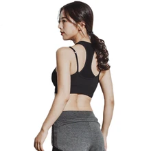 Женские спортивные Йога бюстгальтер поддельные Двойка Дизайн T Форма powershape Фитнес Нижнее Бельё для девочек тренировки Бег жилет быстросохнущие scl337