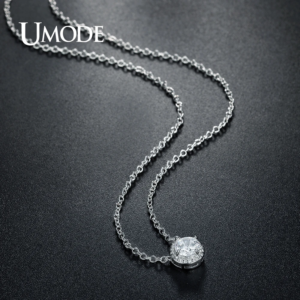Женское Ожерелье с кулоном UMODE Трендовое ожерелье белого и золотого цвета