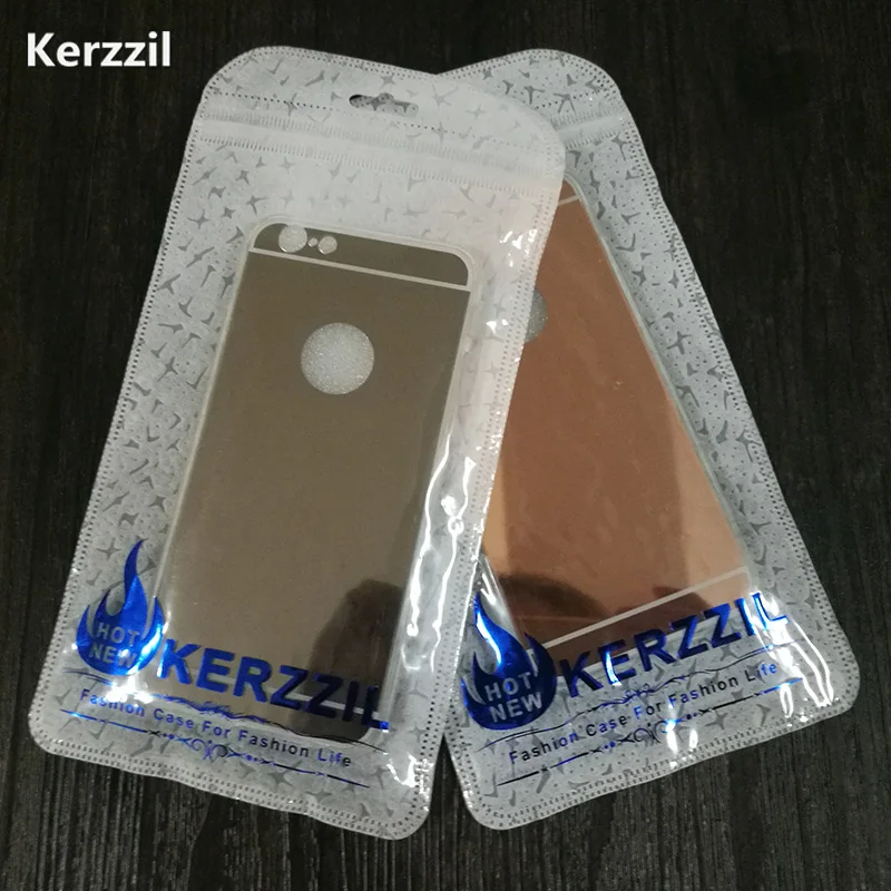 Роскошный зеркальный модный чехол Kerzzil цвета розового золота для iPhone 7 6 6S Plus