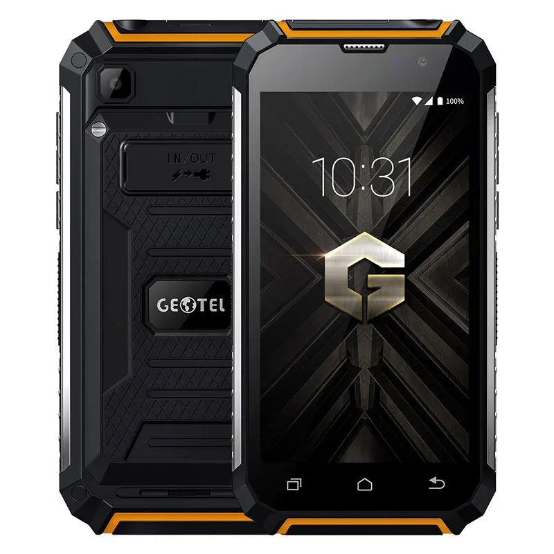 Geotel G1 Запасные Аккумуляторы для телефонов мобильный телефон Andriod 7.0 MTK6580A Quad Core 2 ГБ Оперативная память 16 ГБ Встроенная память 8.0MP Камера 7500 мАч большой аккумулятор 3 г смартфон - Цвет: Orange