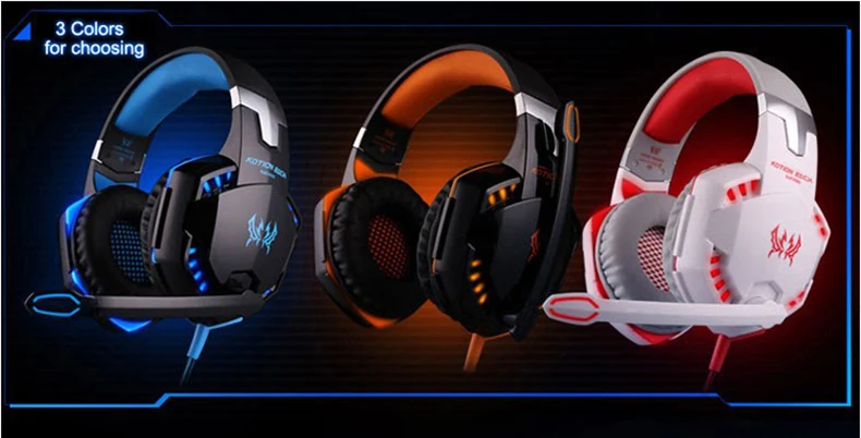 Best casque Computer Stereo Gaming Headphones Deep Bass Game Earphone Headset Gamer with Microphone Mic LED Light for PC Game  (4)