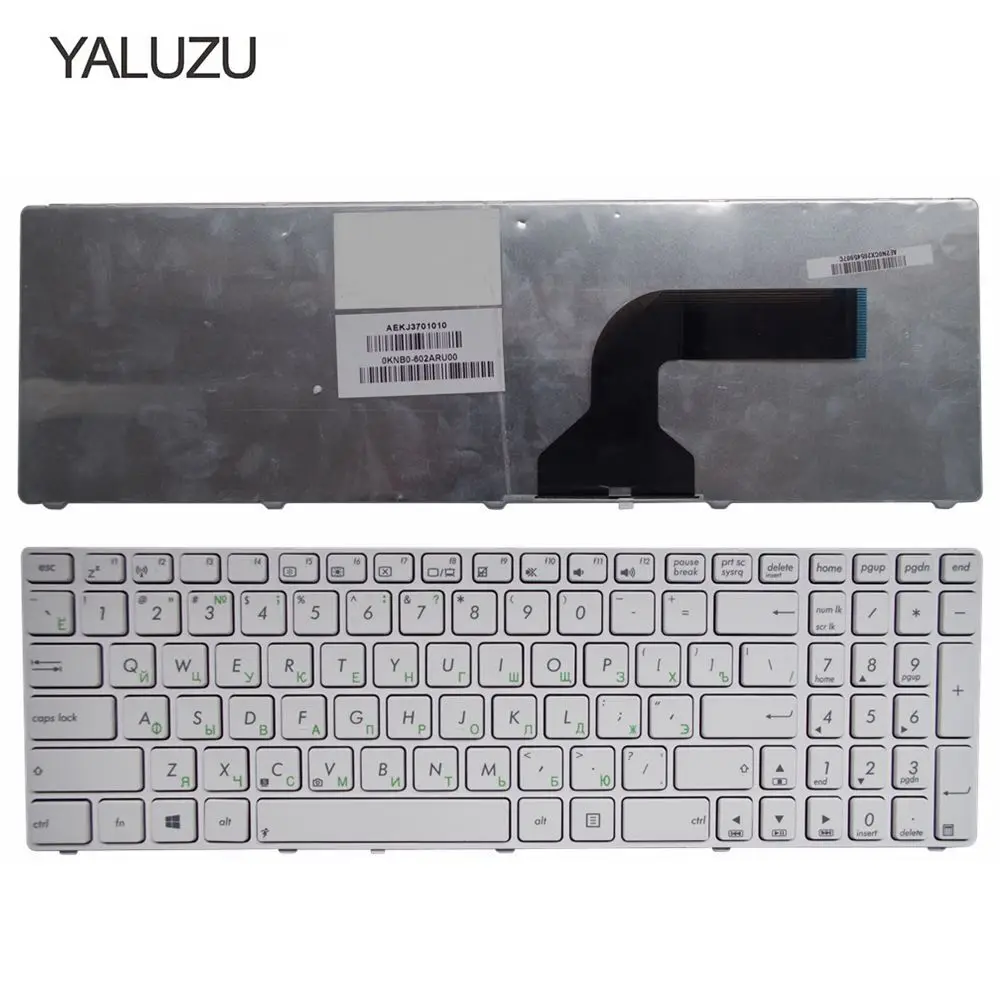 YALUZU русский для ASUS G72 X53 X54H K53 a53 A52J K52N g51v G53 N53T X55VD N73S N73J P53S X53S X75V B53J UL50 RU Клавиатура ноутбука