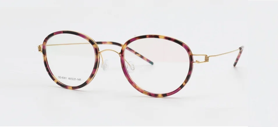 ELECCION ультралегкие Титановые и ацетатные корейские круглые очки оправа женские близорукость очки для коррекции зрения в оправе мужские Безвинтовые очки