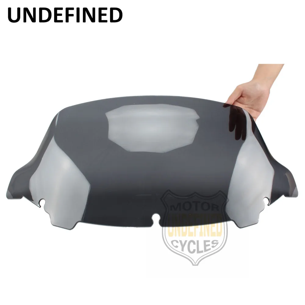 

UNDEFINED 10" Motorcycle Parts Light Smoke Windshield Windscreen for Harley Tri Glide Electra Glide Street GFLHX 2014 2015 2016