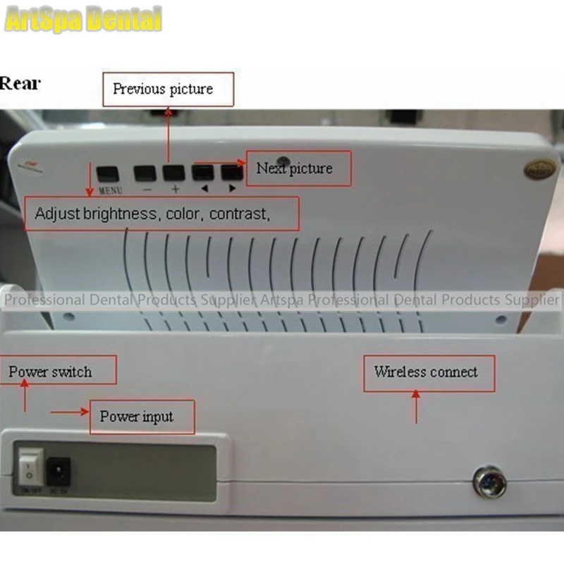  Dental Digital Intra Oral Camera CMOS 6 LED 8 Inch LCD Display PAL/NTSC System Dental Portable Intr - 32829417377