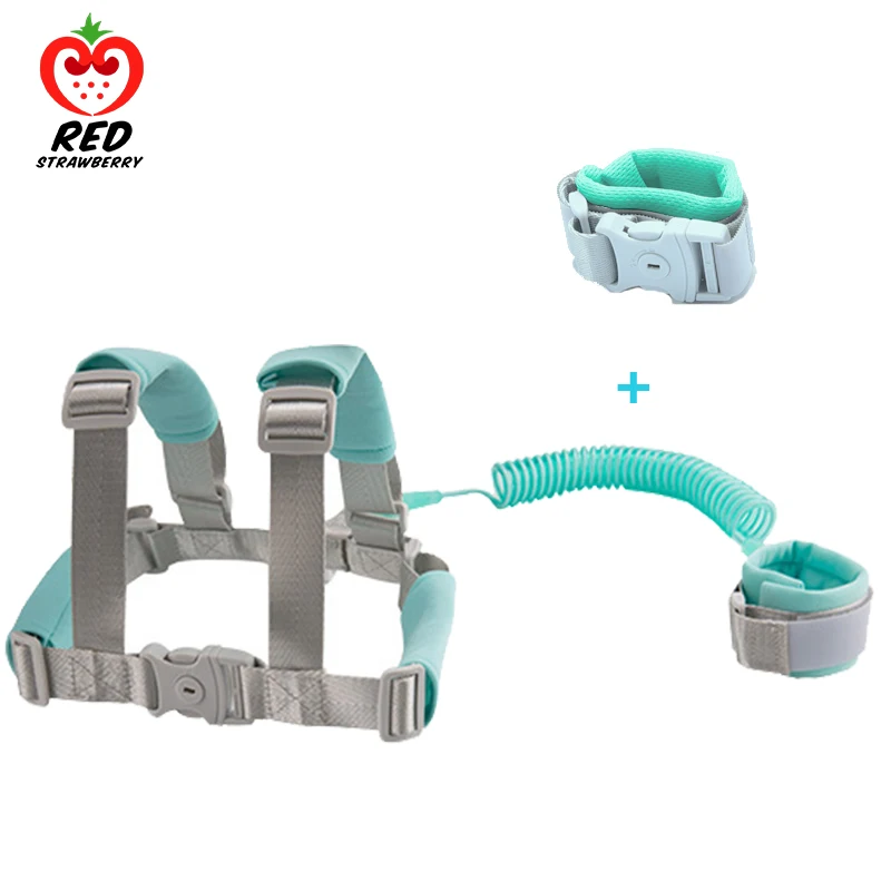 

2 in 1 Toddler Anti Lost Safety Wrist Link Add Lock Kids Walking Shoulder Strap Wristband Baby Harness Safety Leash