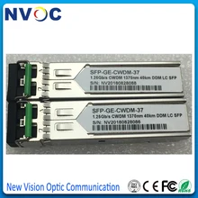 1,25G 1370nm 40 км двойной LC CWDM SFP трансивер с функцией DOM, 1,25G 1270-1610nm CWDM SFP волоконный трансивер