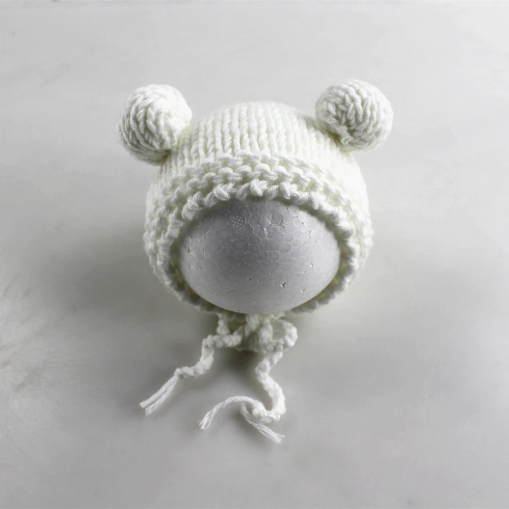 Детская фотография новорожденного фото реквизит шапка для малышей Кукла-кролик медведь шляпа костюм для новорожденного fotografia Аксессуары Младенческая шапка